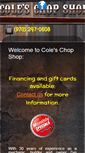 Mobile Screenshot of coleschopshop.com